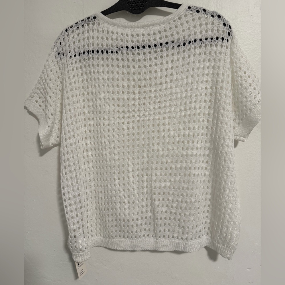 Cupshe Women’s Crochet V-Neck Cover-Up Top, Size Medium NWT - Picture 5 of 14